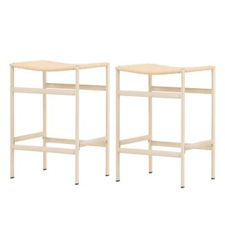 Venture Home 2er Set Barstuhl Polly - Barhocker Natürlich