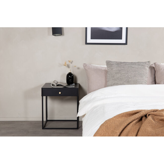 Nachttisch Bakal Schwarz