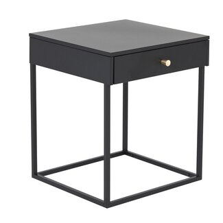 Venture Home Nachttisch Bakal Schwarz