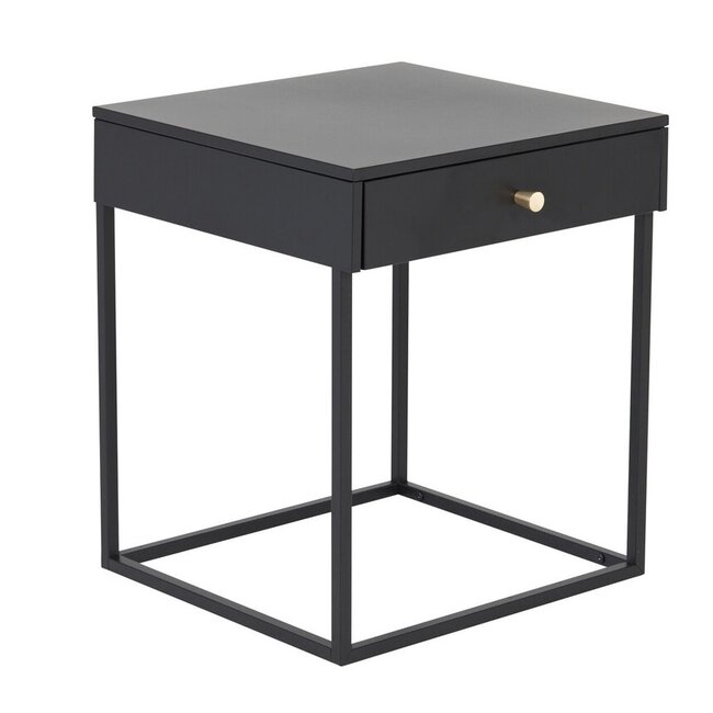 Nachttisch Bakal Schwarz