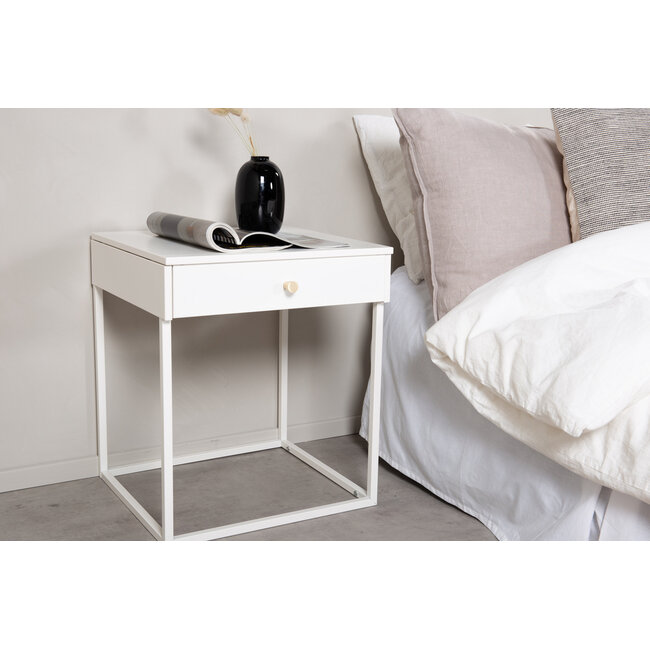 Nachttisch Bakal Weiß
