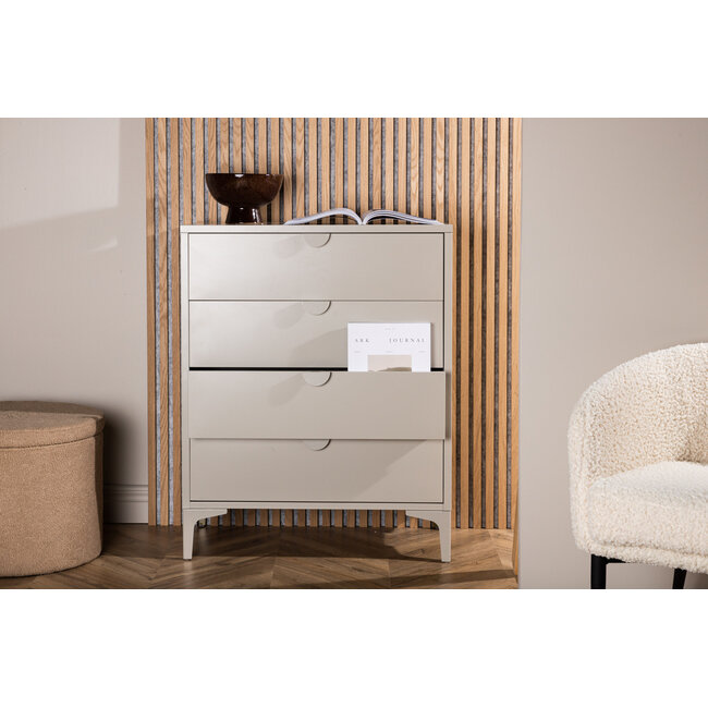 Stilvolle Schubladenschrank Piring Beige