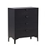 Stilvolle Schubladenschrank Piring Schwarz