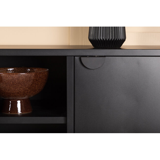 Lowboard Piring - TV Schrank Schwarz