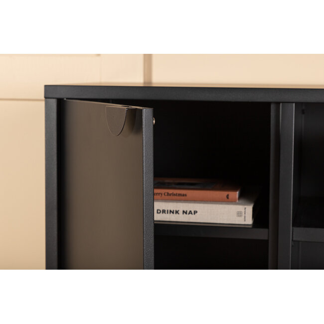 Lowboard Piring - TV Schrank Schwarz