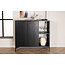 Vitrinenschrank Piring Schwarz