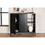 Vitrinenschrank Piring Schwarz