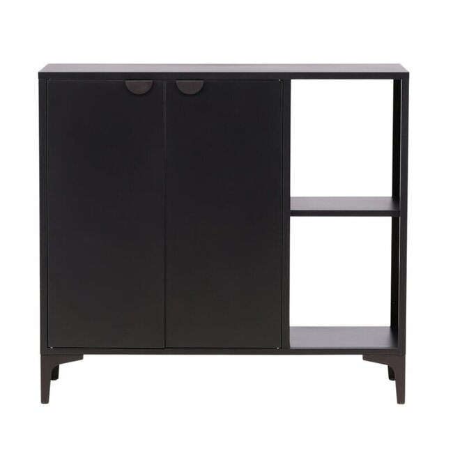 Vitrinenschrank Piring Schwarz