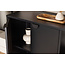 Vitrinenschrank Piring Schwarz