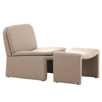 Venture Home Sessel mit Hocker Bonn Braun