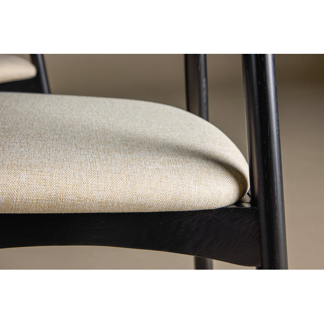 5-tlg. Essgruppe Tyresö mit Stuhl Ven Schwarz