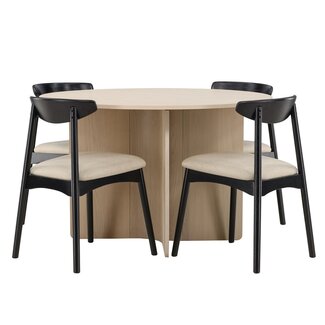 Venture Home 5-tlg. Essgruppe Tyresö mit Stuhl Ven Natürlisch