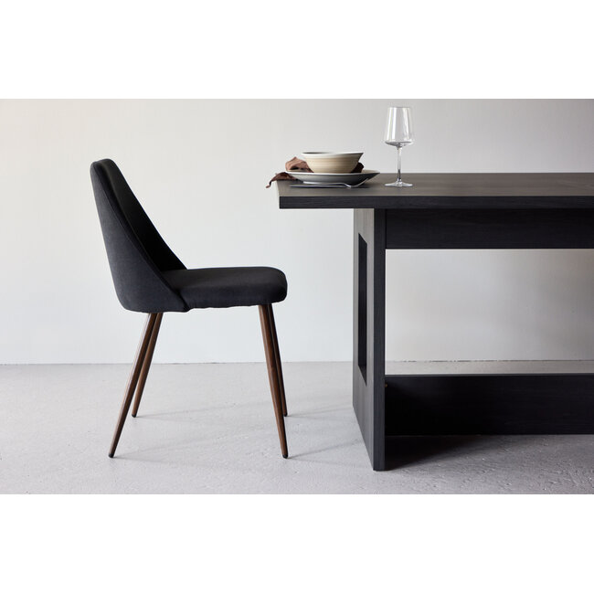 2er Set Esszimmerstuhl Night Schwarz