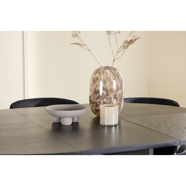 5-tlg. Esstisch Strada mit Edina Stuhl – Ausziehbarer