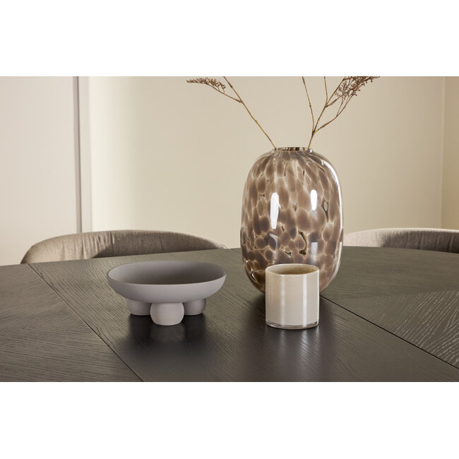 7-tlg. Ausziehbarer Esstisch Strada mit Edina Stuhl braun