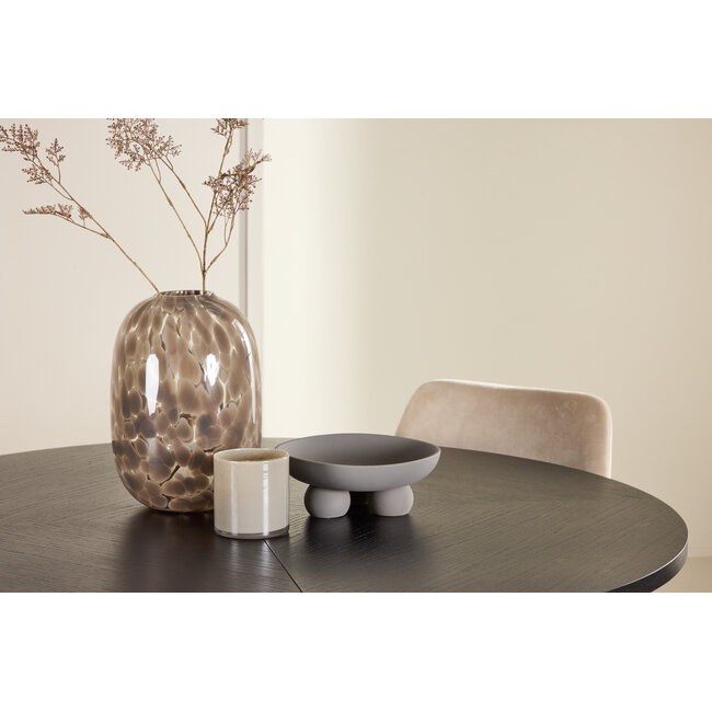 5-tlg. Ausziehbarer Esstisch Strada mit Night Stuhl