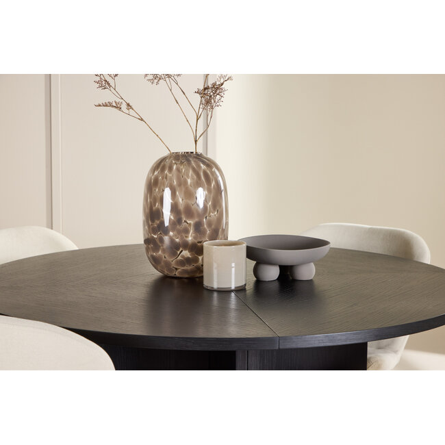 5-tlg. Ausziehbarer Esstisch Strada mit Lilja Stuhl