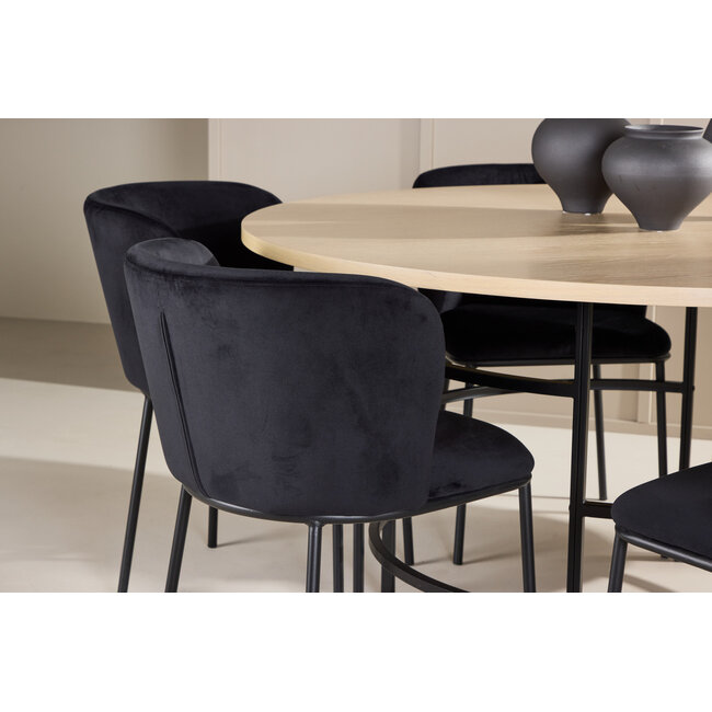 7-tlg. Esstisch Copenhagen mit Edina Stuhl