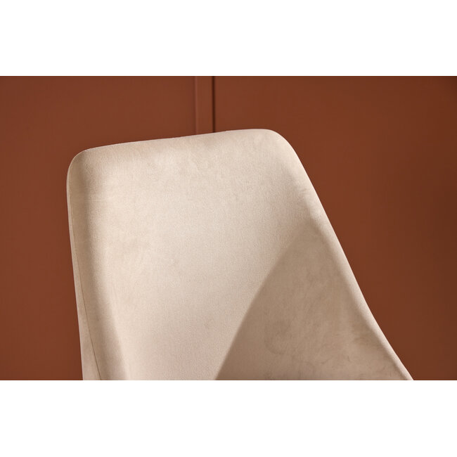 7-tlg. Ausziehbarer Esstisch Strada mit Night Stuhl Beige