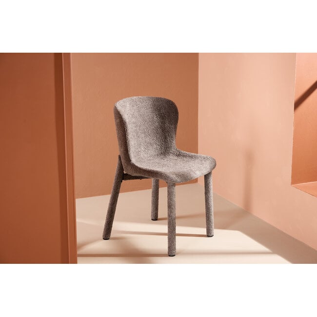 7-tlg. Ausziehbarer Esstisch Strada mit Astoria Stuhl Braun