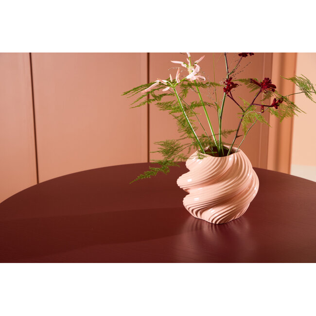 Runder Esstisch Lenox Burgunderrot Ø110 cm