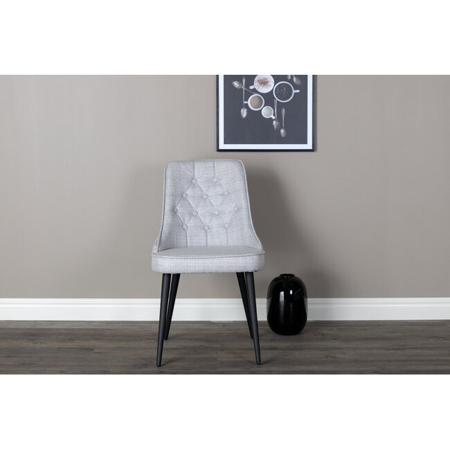 5-tlg. Esszimmer-Set Plaza mit Stühlen Velvet Deluxe