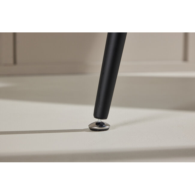 5-tlg. Esszimmer-Set Plaza mit Stühlen Velvet