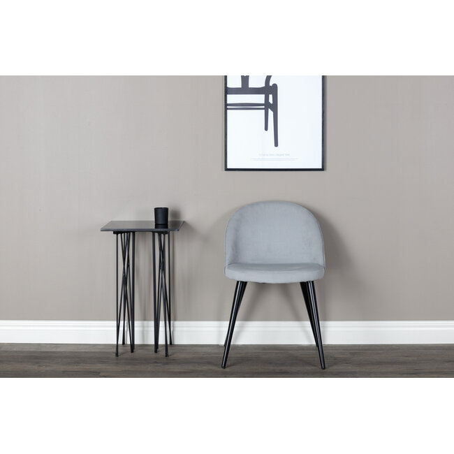 5-tlg. Esszimmer-Set Plaza mit Stühlen Velvet