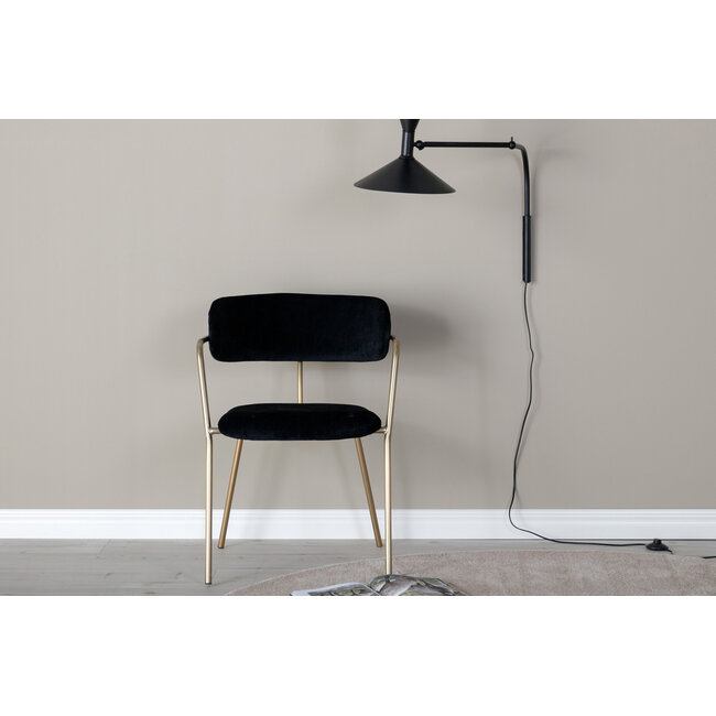 5-tlg. Esszimmer-Set Plaza mit Stühlen Arrow Schwarz