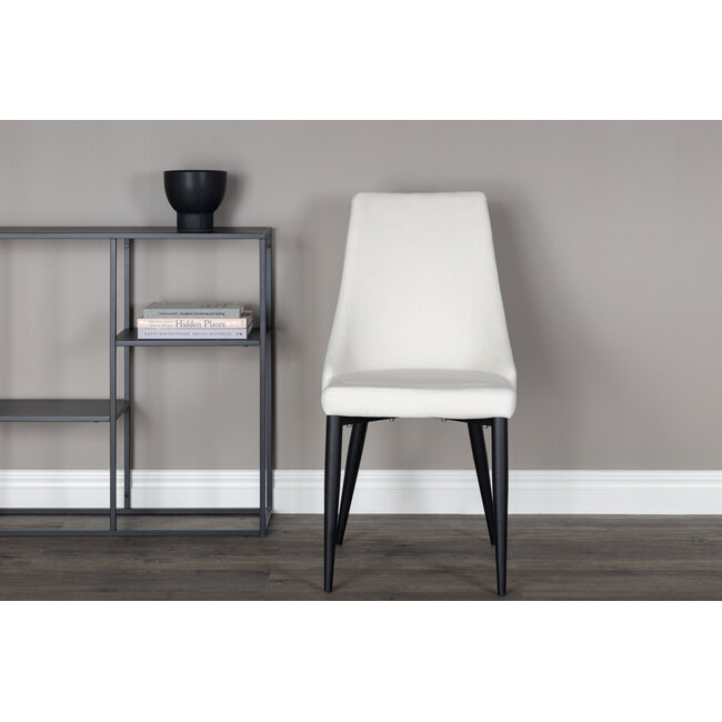 5-tlg. Marmor Esszimmer-Set Estelle mit Stühlen Leone Creme