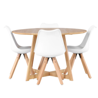 Venture Home 5-tlg. Esszimmer-Set Yadikon mit Stühlen Zeno