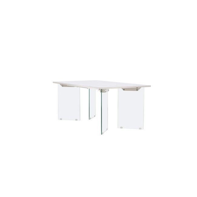 Rechteckig Esstisch Ester Weiß