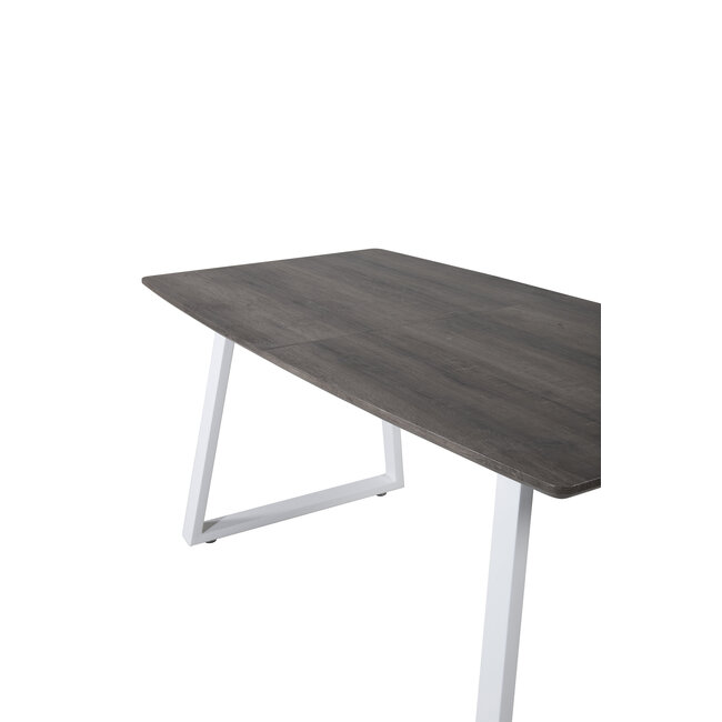 Ausziehbar Esstisch Rechteckig Inca Grau/Weiß