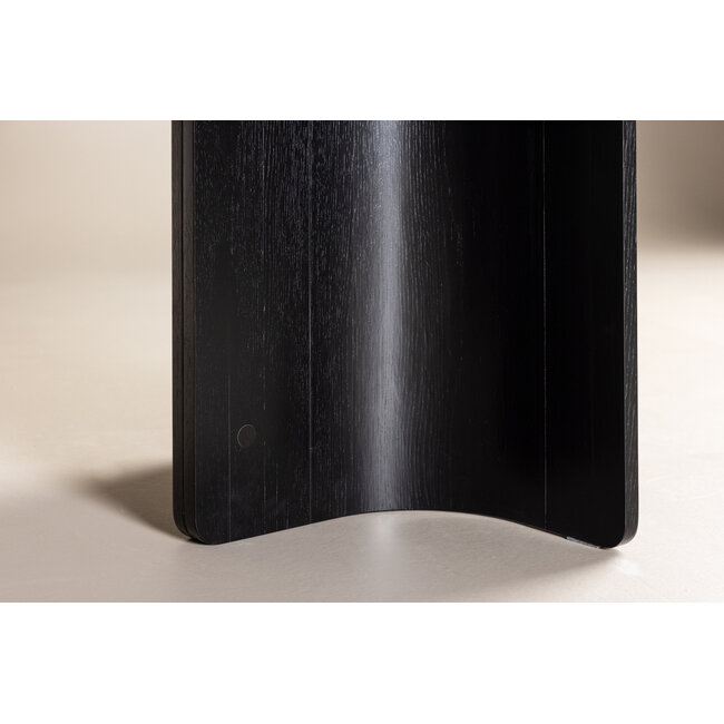 Ovaler Esstisch Tyresö Schwarz oder Natürlich