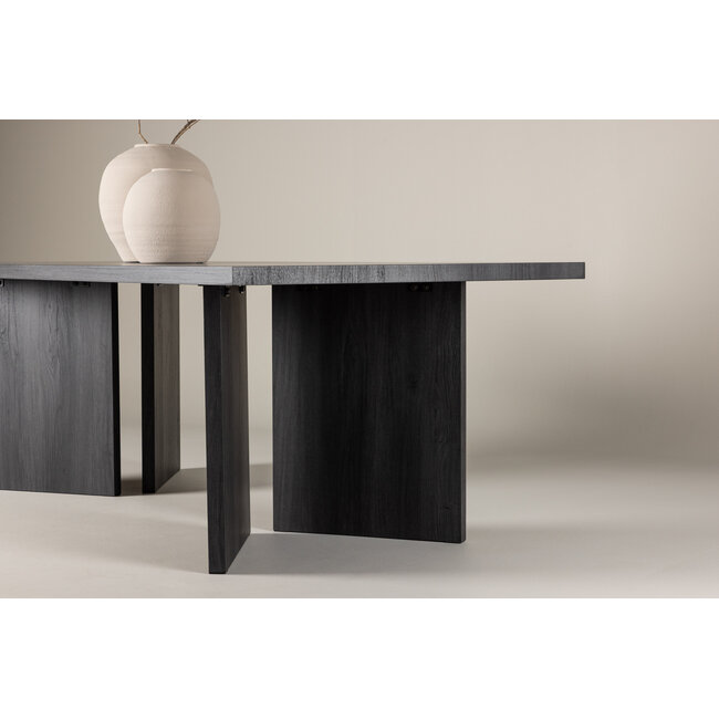 Esstisch Rechteckig Bassholmen Schwarz oder Natürlich 240 cm