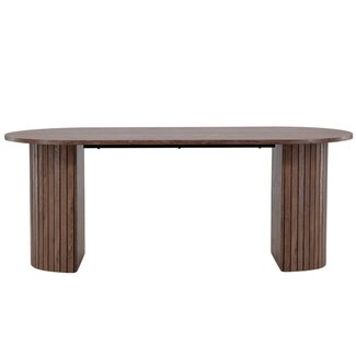 Venture Home Ovaler Esstisch Härön Braun