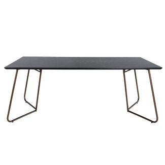 Venture Home Rechteckiger Esstisch Petra Schwarz/Gold Venture Home Rechteckiger Esstisch Petra Schwarz/Gold