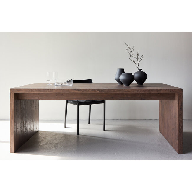Rechteckiger Esstisch Evone Braun