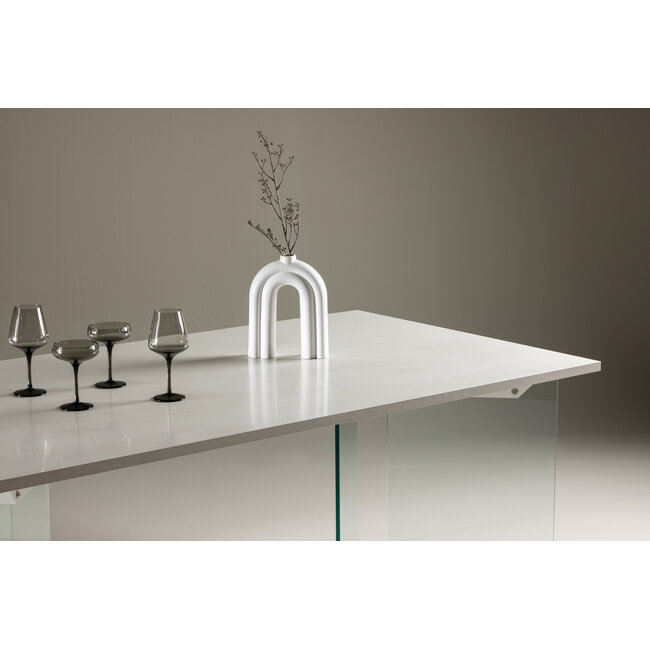 Rechteckig Esstisch Ester Weiß