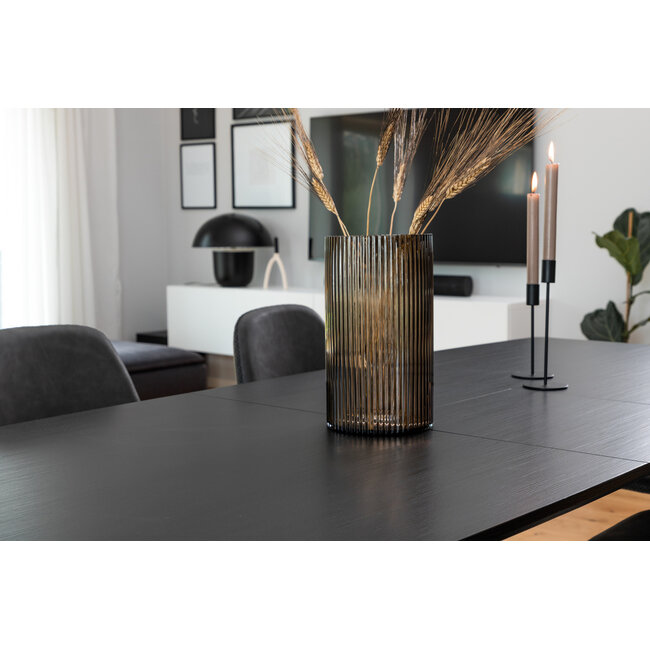 Ausziehbar Esstisch Rechteckig Inca Schwarz