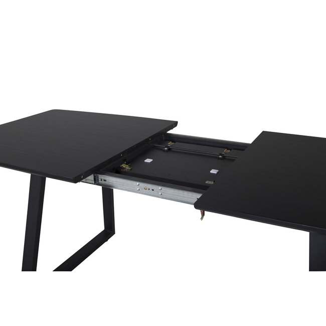 Ausziehbar Esstisch Rechteckig Inca Schwarz