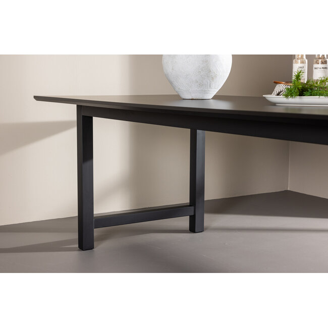 Rechteckiger Esstisch Count Schwarz 220 cm