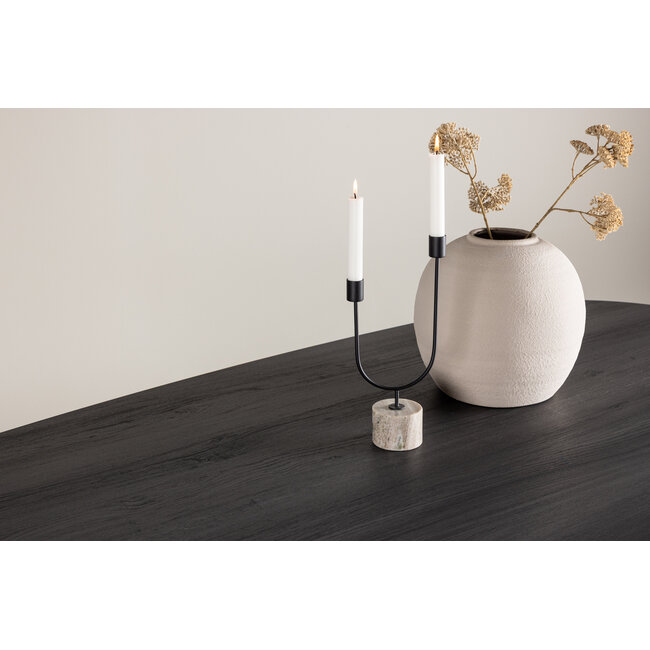 Ovaler Esstisch Grönvik Schwarz