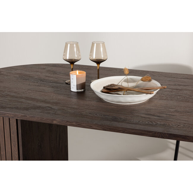 Ovaler Esstisch Härön Braun