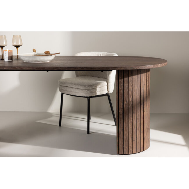 Ovaler Esstisch Härön Braun