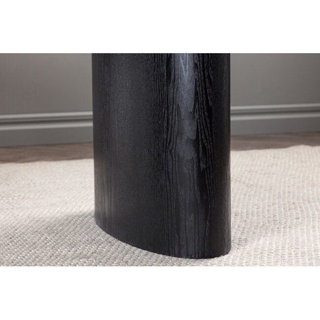 Ovaler Esstisch Isolde Schwarz