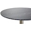 Marmor Rounder Esstisch Estelle Grau/Gold