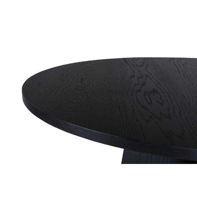 Runder Esstisch Bootcut Schwarz