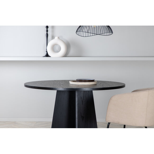 Runder Esstisch Bootcut Schwarz