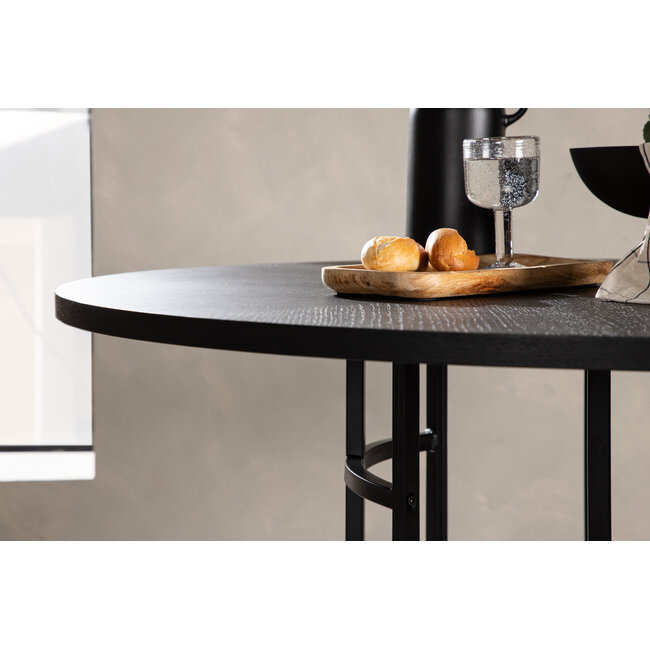 Runder Esstisch Copenhagen Schwarz